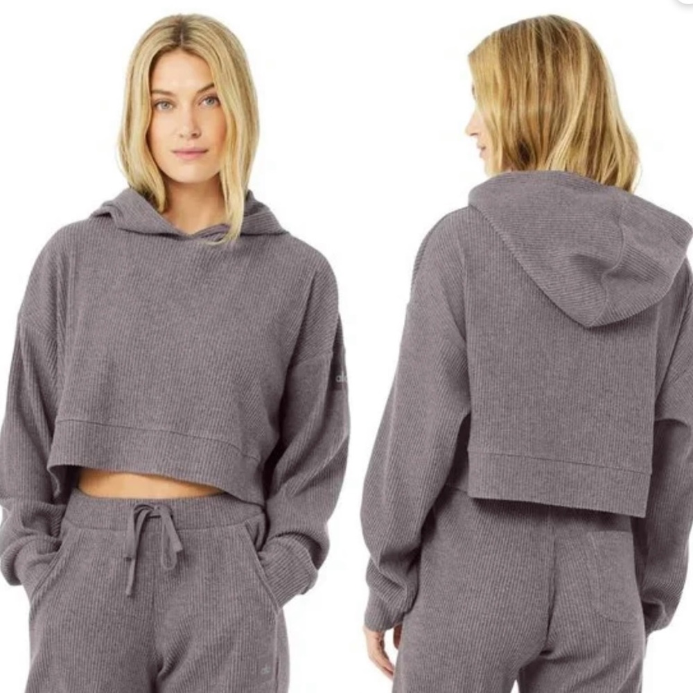 Alo Yoga Muse Purple Dusk Heather Matching Set